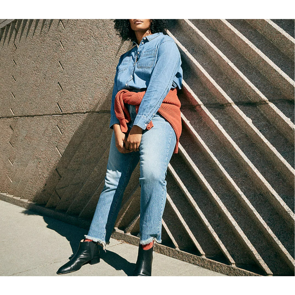 Madewell The Perfect Vintage Jean in Ainsworth Wash Blue Women's Size 30